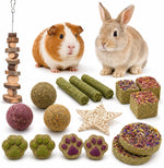 Grddaef bunny chew toys packaging content breakdown for safe small pet boredom relief