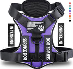 Demigreat small size service dog harness laid flat showing straps
