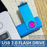 Nicepicten USB 2.0 thumb drive multipack displayed with lanyards