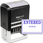 MaxMark Large Self-Inking Rubber Date Office Stamp with Received Phrase & Date - Blue/Red Ink, 12-Year Band - Style 5 - Image 13