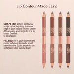 Applying Charlotte Tilbury lip cheat contour liner for anti feathering barrier
