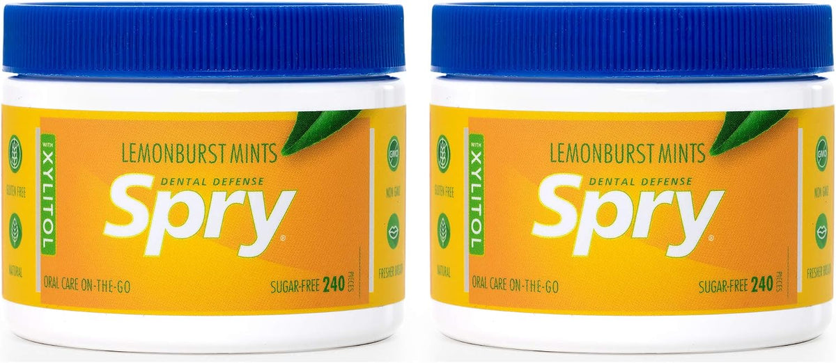 Spry Xylitol Breath Mints Sugar Free, Peppermint, 240 Count - Pack of 1 | Natural, Non-GMO, Gluten-Free for Cavities, Bad Breath Freshening, Dry Mouth, Promote Oral Health, Increase Saliva Production - Image 12