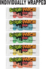 Back of the box packaging detailing the nutritional facts and ingredient list of the candy