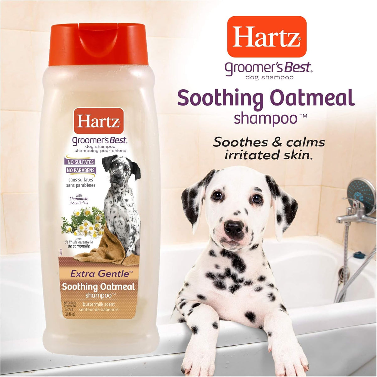Hartz grooming shampoo orange cap close up