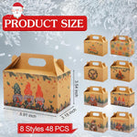 Pasimy holiday treat boxes showing various festive designs