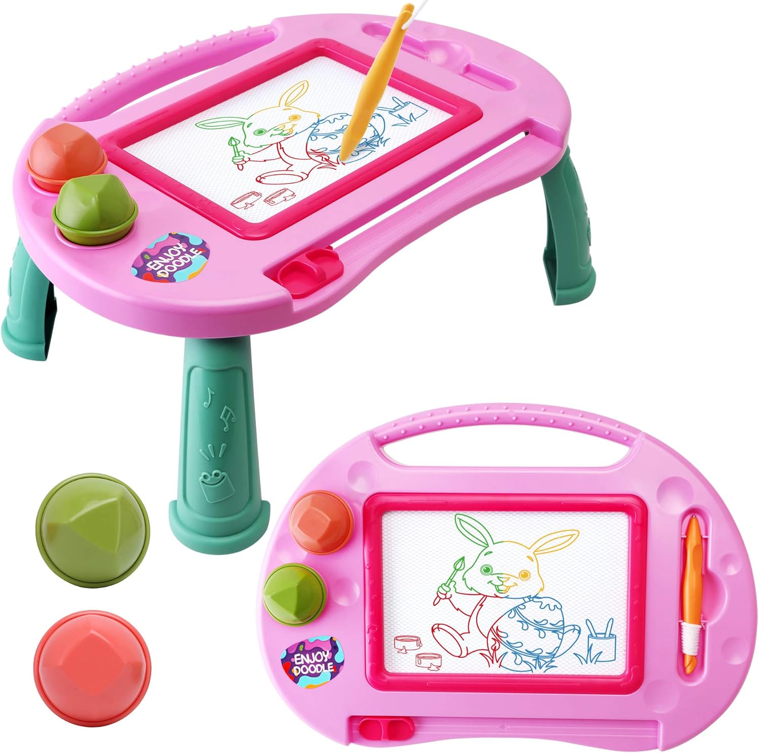 Alotjoy magnetic drawing board front view for toddlers