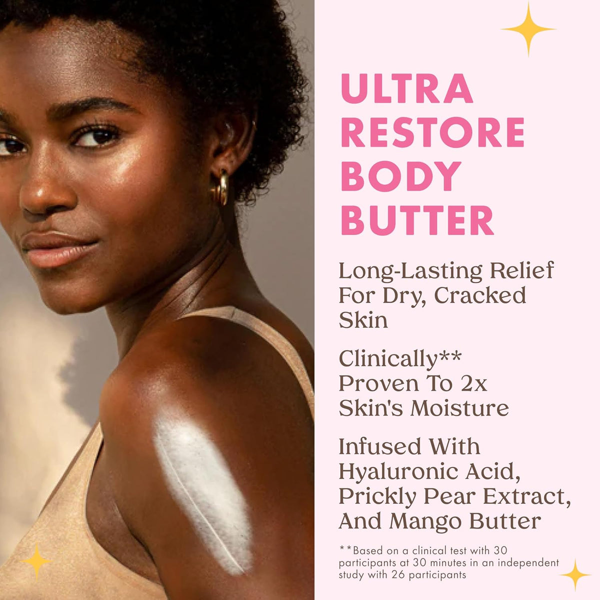 Kopari body moisturizer applied on arm showing glow