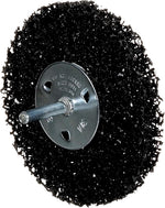 3M rust removal disc shown next to automotive metal surface
