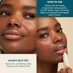 Kopari Nude Beige lip balm back label information