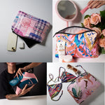 L'OLGA lightweight reusable cosmetic pouch side profile