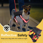 Moysoon dog backpack harness with reflective leash details