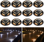 AGPTEK Solar Driveway Lights Outdoor 4 Pack, 2 Color Modes LED Deck Dock | Marine Waterproof Driveway Marker Lights for Step Sidewalk Stair Garden Pathway Walkway Yard (Warm White/Cool White) - Image 12