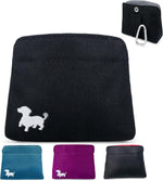 Extra Small Dog Treat Pouch - Slim Magnetic Pocket Dog Treat Bag for Walking & Training - Discreet Clip On Treat Pouch for Leash, Waistband or Pocket - Mess Free Storage (Black/Gray) - Image 11