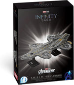 4D Cityscape Marvel Studios Avengers Helicarrier front view packaging and model