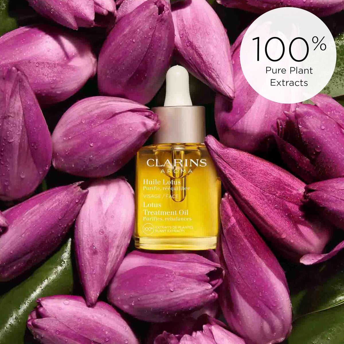 Clarins purifying face oil 30ml bottle