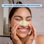 Demonstration of silicone side of Bioré nose mask
