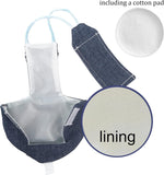 VANFAVORI pet bird diaper suit showing the waterproof inner lining compartment