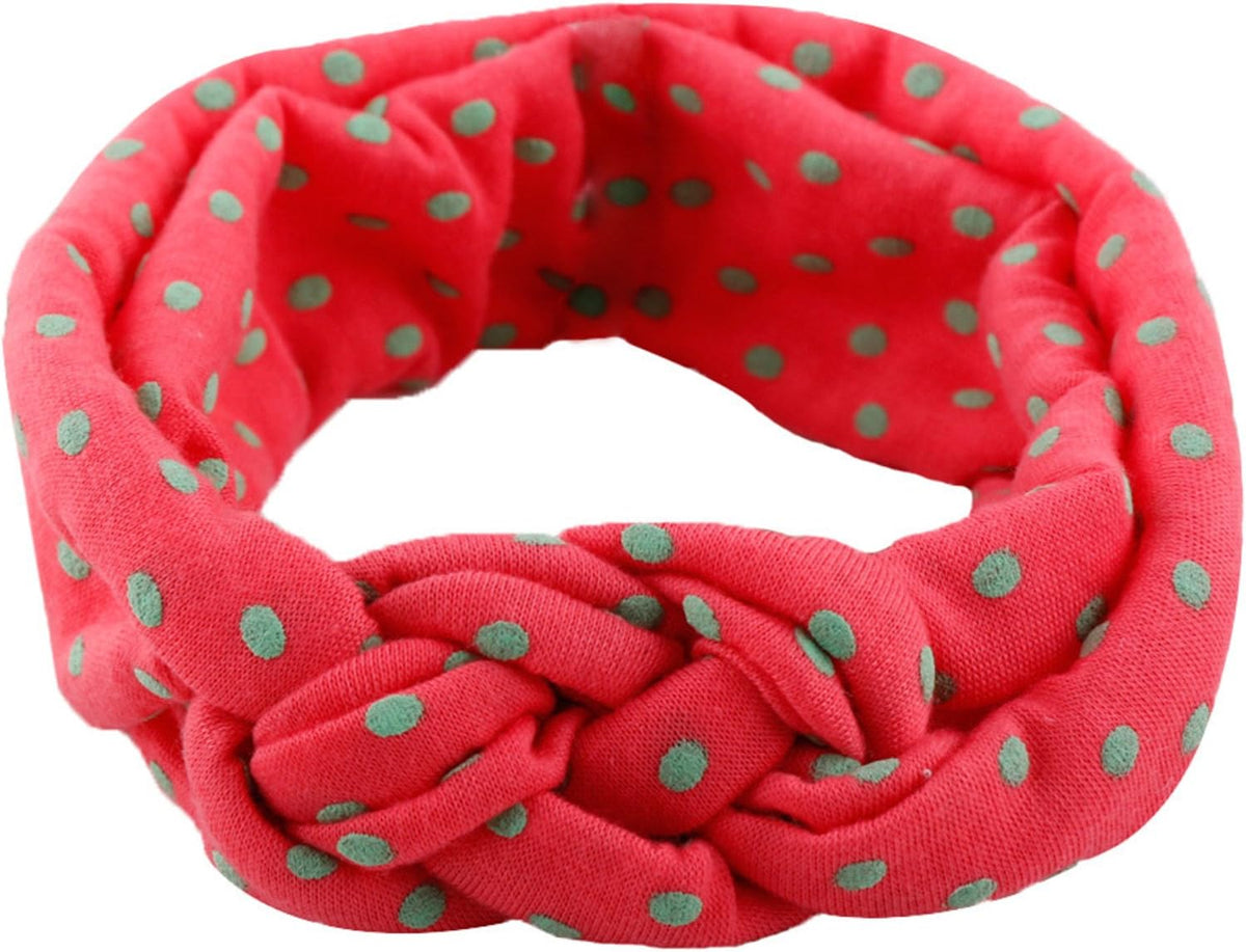 Toptim infant hair bands showing soft stretchable cotton spandex fabric