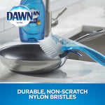 Dawn fillable kitchen brush non-scratch bristles angle view