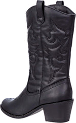 Charles Albert mid calf boot toe and sole angle