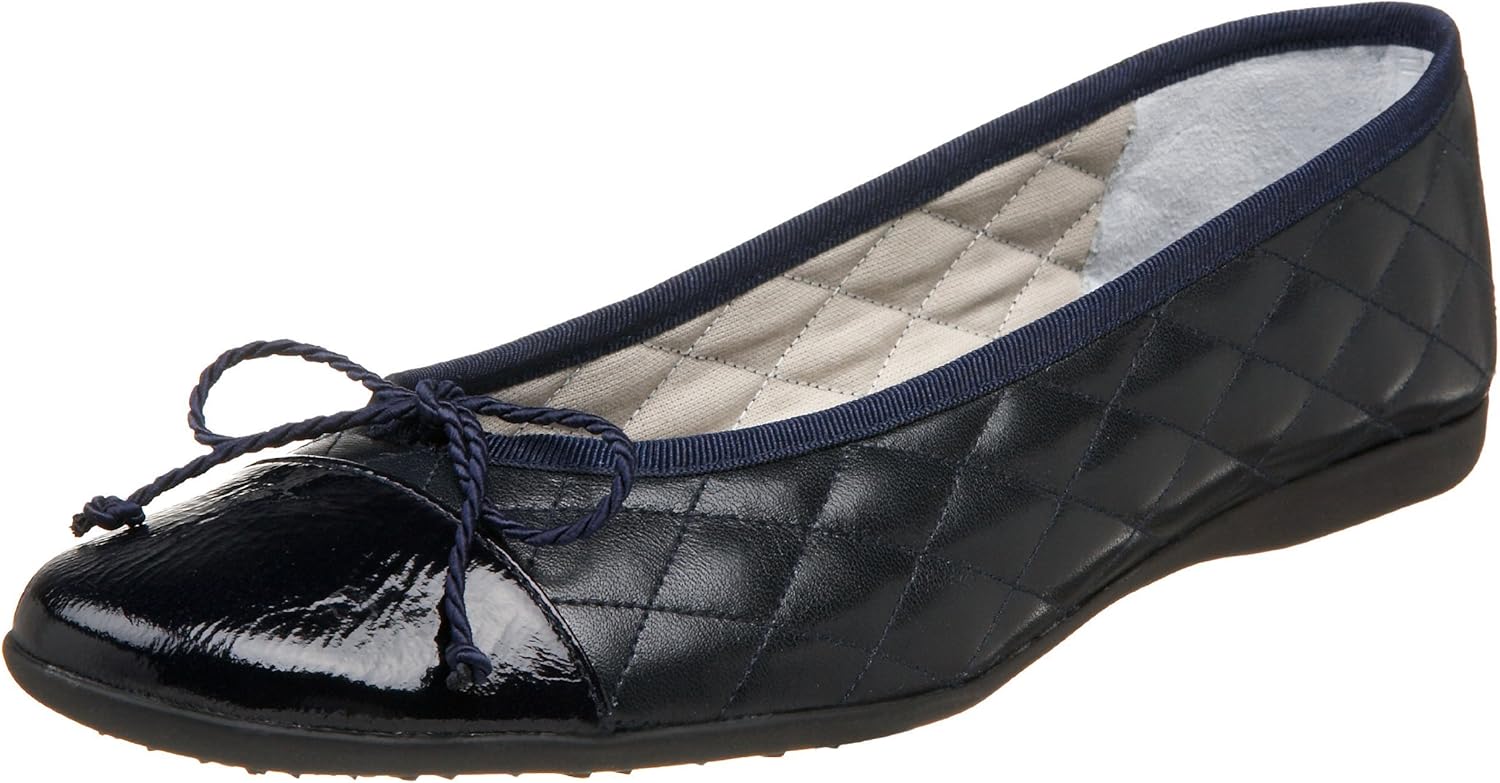 French Sole FS/NY Women's Passport Ballet Flat front view luxury shoes