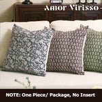 Amor Virisso neutral accent sofa pillow cover fabric texture
