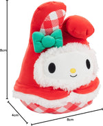 Squishmallows holiday My Melody soft toy lifestyle setting