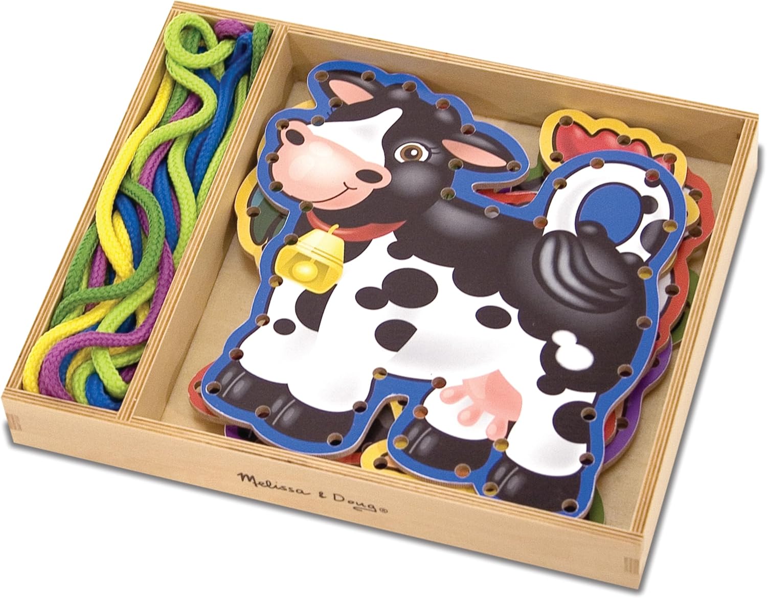 Melissa and Doug Lace and Trace Farm activity set wooden panels