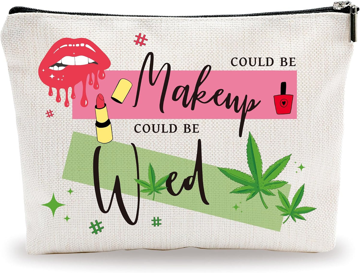 YKYENR funny makeup bag front view cosmetic pouch