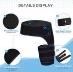 REAQER Hip Thigh Support Brace Groin Compression Wrap for Men & Women sciatica pain relief brace Hamstring Injury Recovery and Rehab Fits Left Legs - Image 3