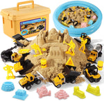 Hongtuo play construction sand kit with vehicles and sandbox front view