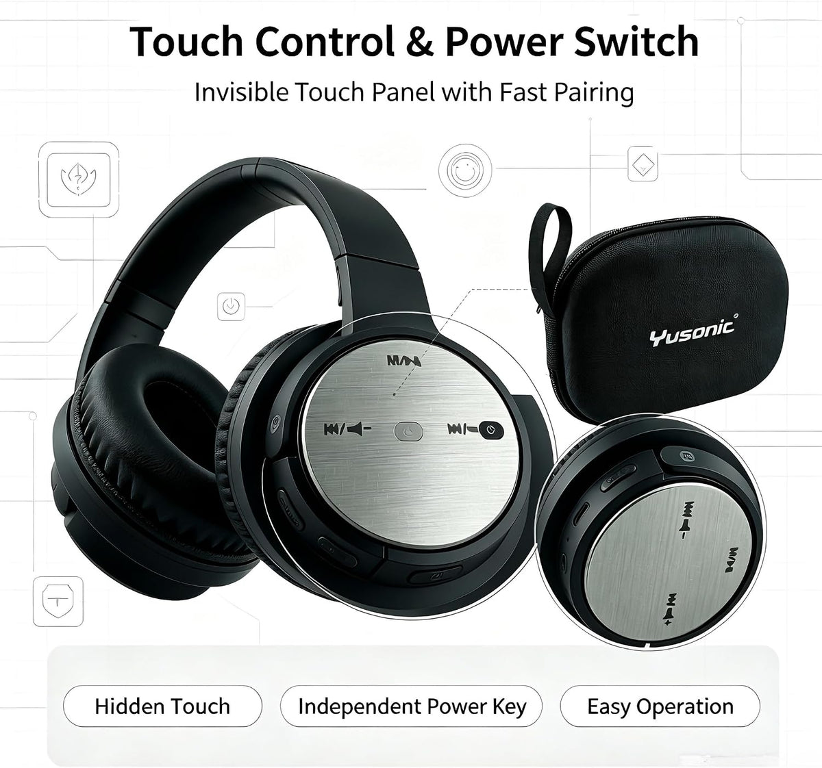 Lifestyle view of the wireless headset positioned for daily commute and travel use