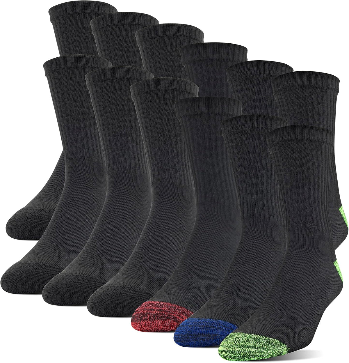 Gildan men's casual socks paired with footwear