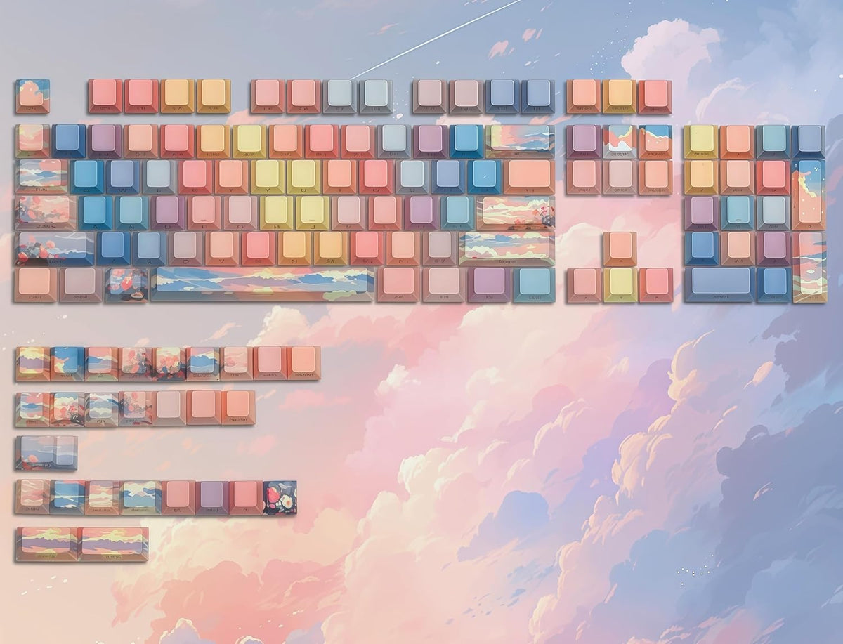 Dagaladoo double shot PBT keycap stem and thickness close up