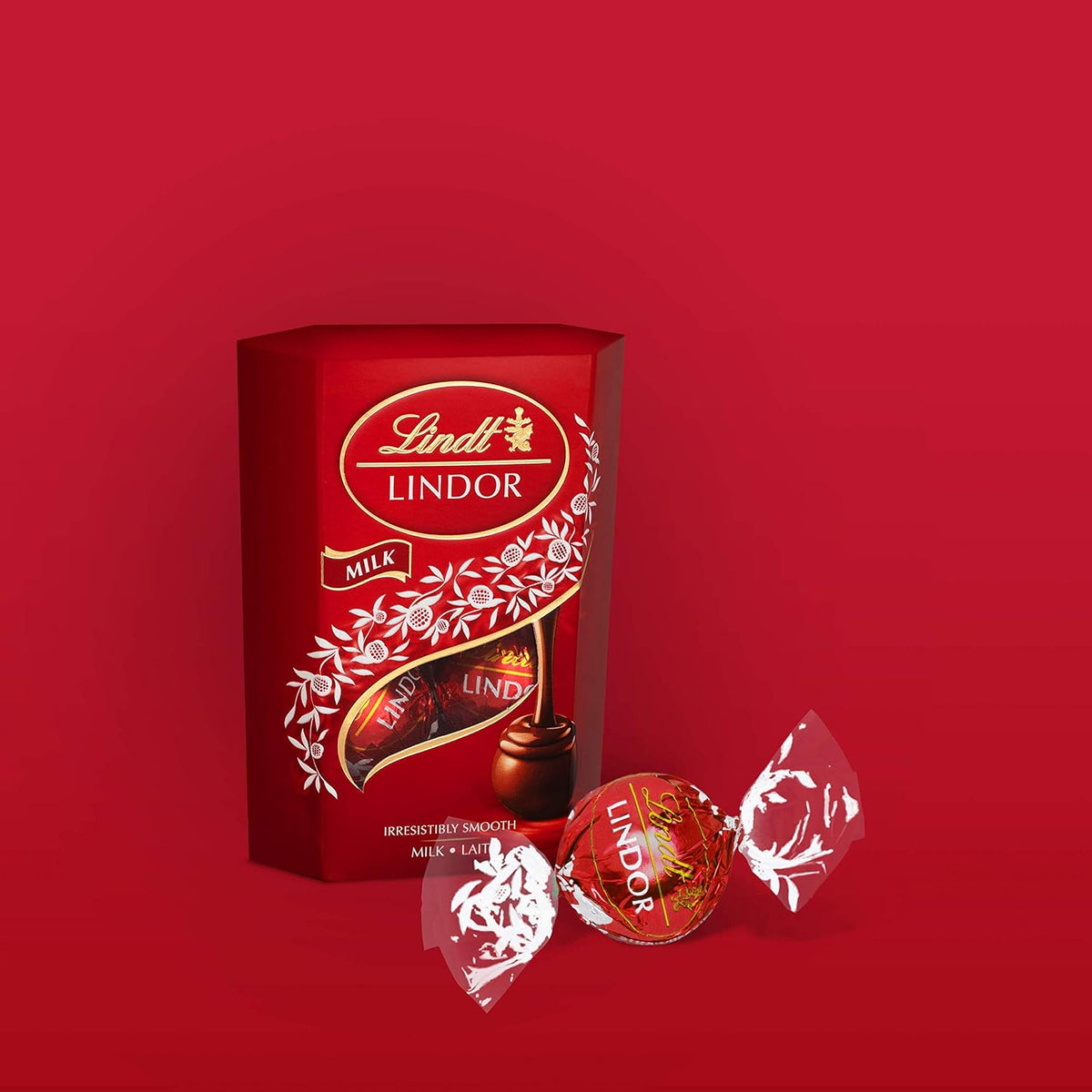 Lindt Lindor 50 gram gift box side angle