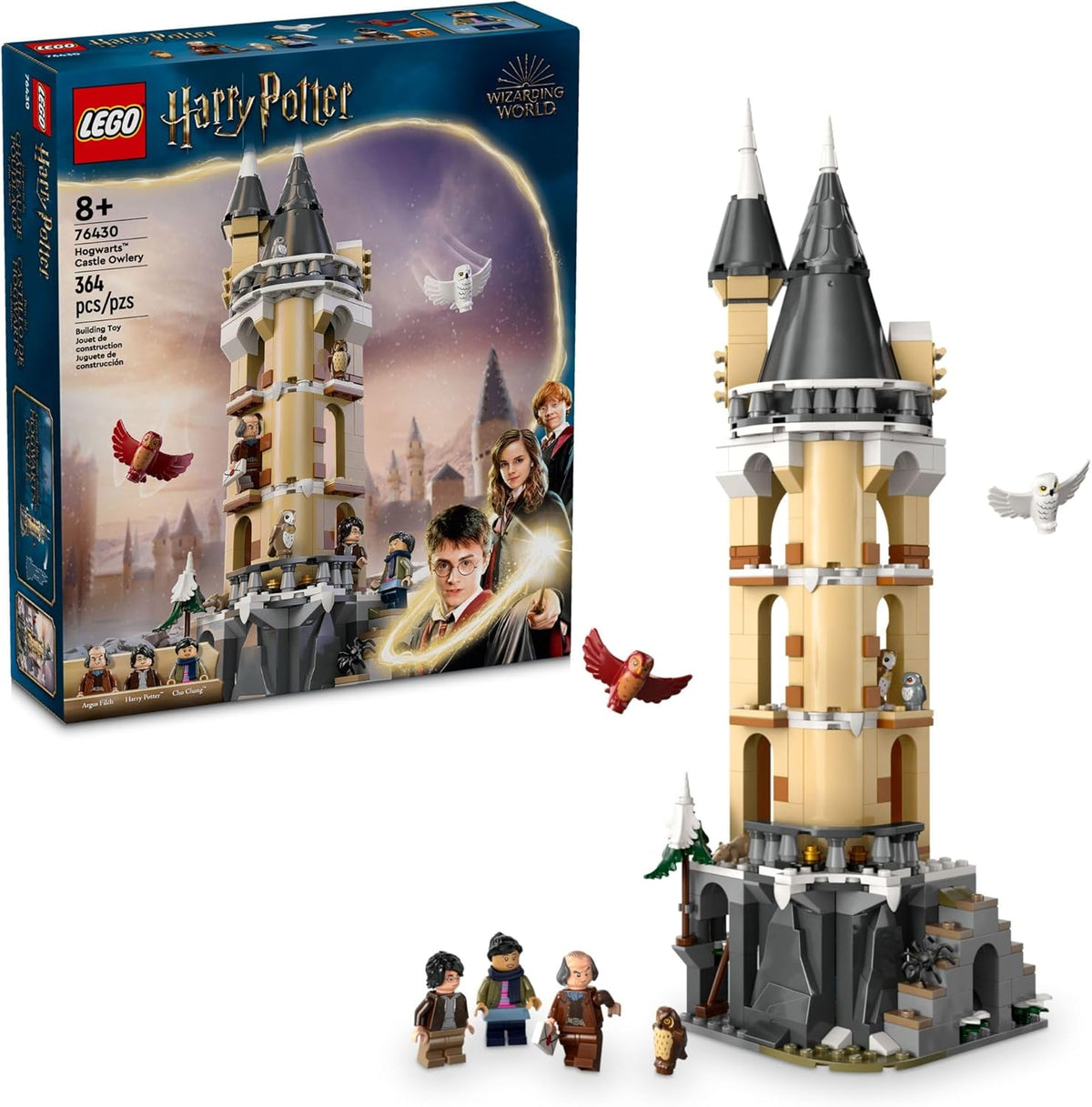 Lego Harry Potter Hogwarts Castle Owlery 76430 front view