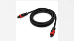Top down view of Kxable 3ft Toslink digital audio cord