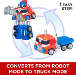 Hasbro Rescue Bots Optimus Prime figure side angle showing details
