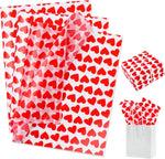 BEISHIDA red heart tissue paper front view of bulk wrapping pack.