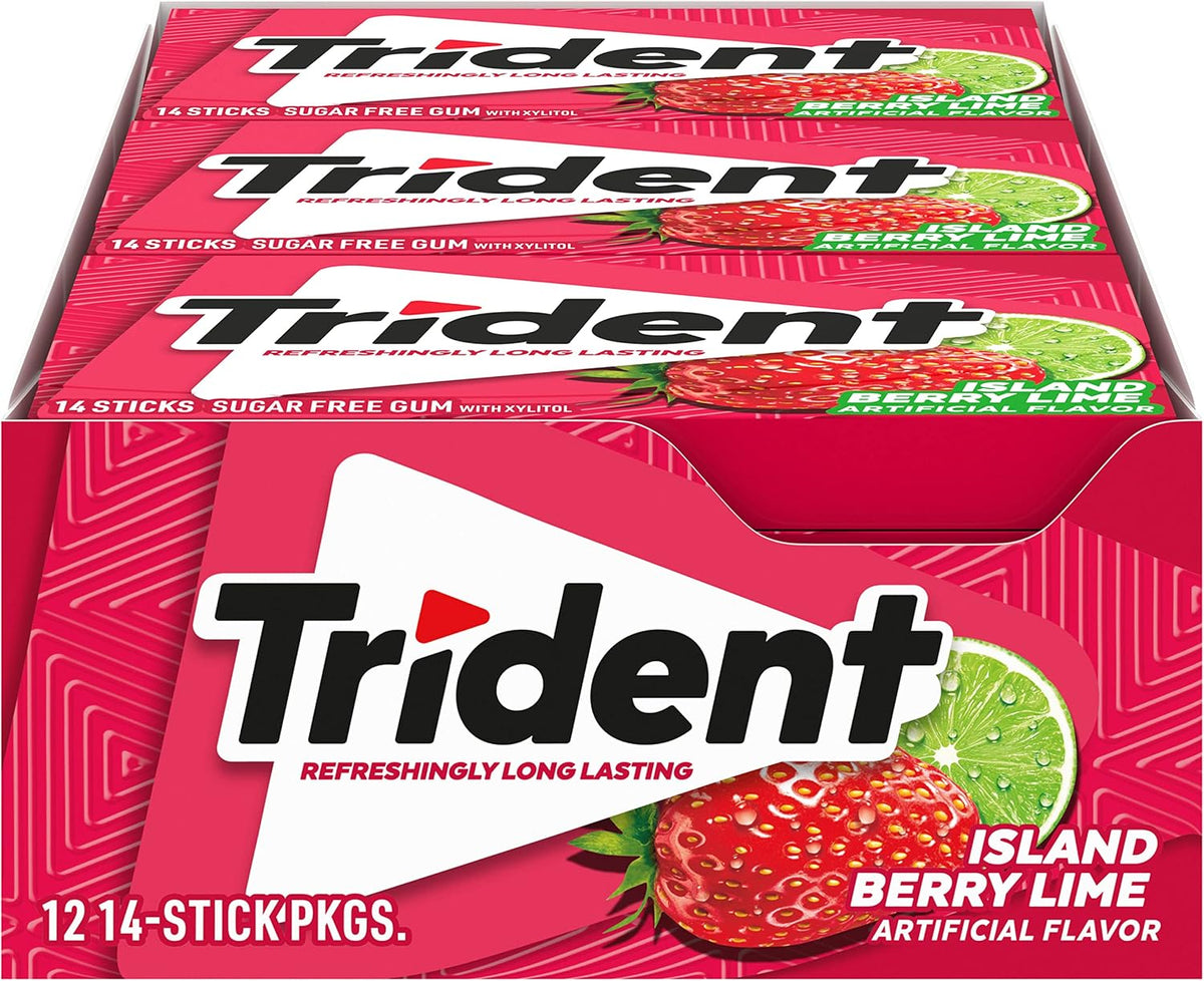 Trident Spearmint Sugar-Free Chewing Gum, 12 Packs of 14 Pieces (168 Total Pieces) - Image 12