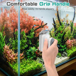 AQQA double sided magnetic cleaner scrubber with comfortable grip handle