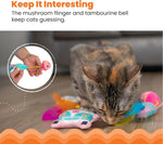 Catstages interactive plush cat toys with feathers