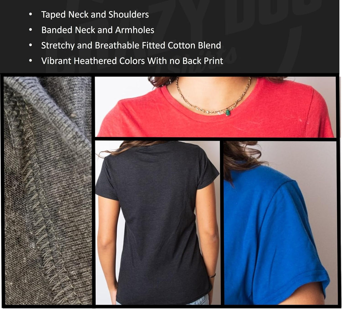 Crazy Dog T-Shirts women's graphic tee back view