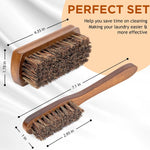 Two Takavu natural bristle brushes for garment care