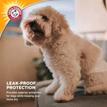 Arm and Hammer baking soda odor control feature icon on pet diaper packaging
