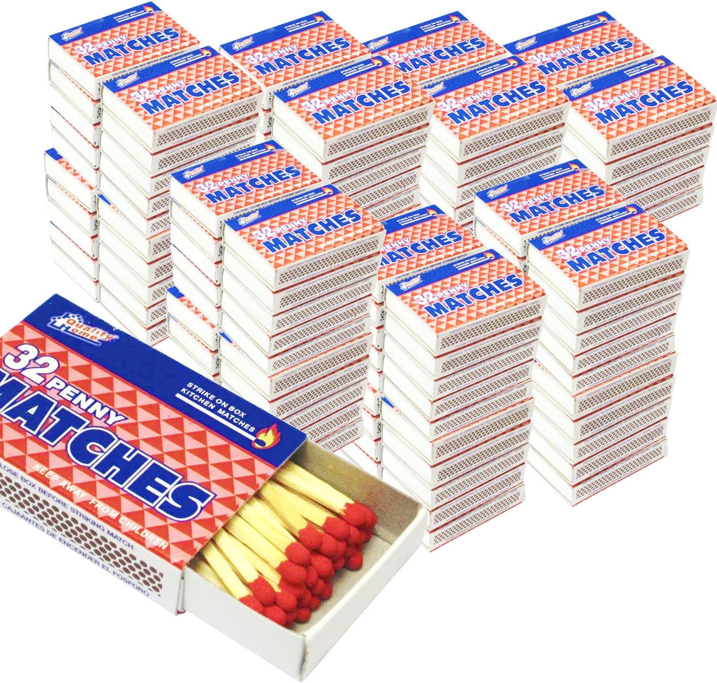 Quality Home Wooden Kitchen Matches 100 Boxes front view bulk safety matches