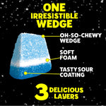 Assorted fruit and blue raspberry sour jacks pouches for kids parties