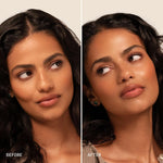 Imported Milani micro mist sunscreen spray texture application visualization