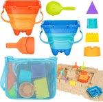 Hugcaty collapsible sand toys 9 piece kit front view