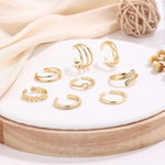 Samoco 8 pieces summer toe ring collection